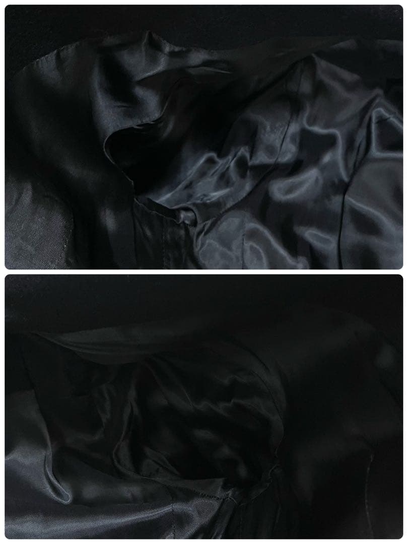 【美品】バーニーズニューヨーク　カシミヤ混　ウール　ロングチェスターコート