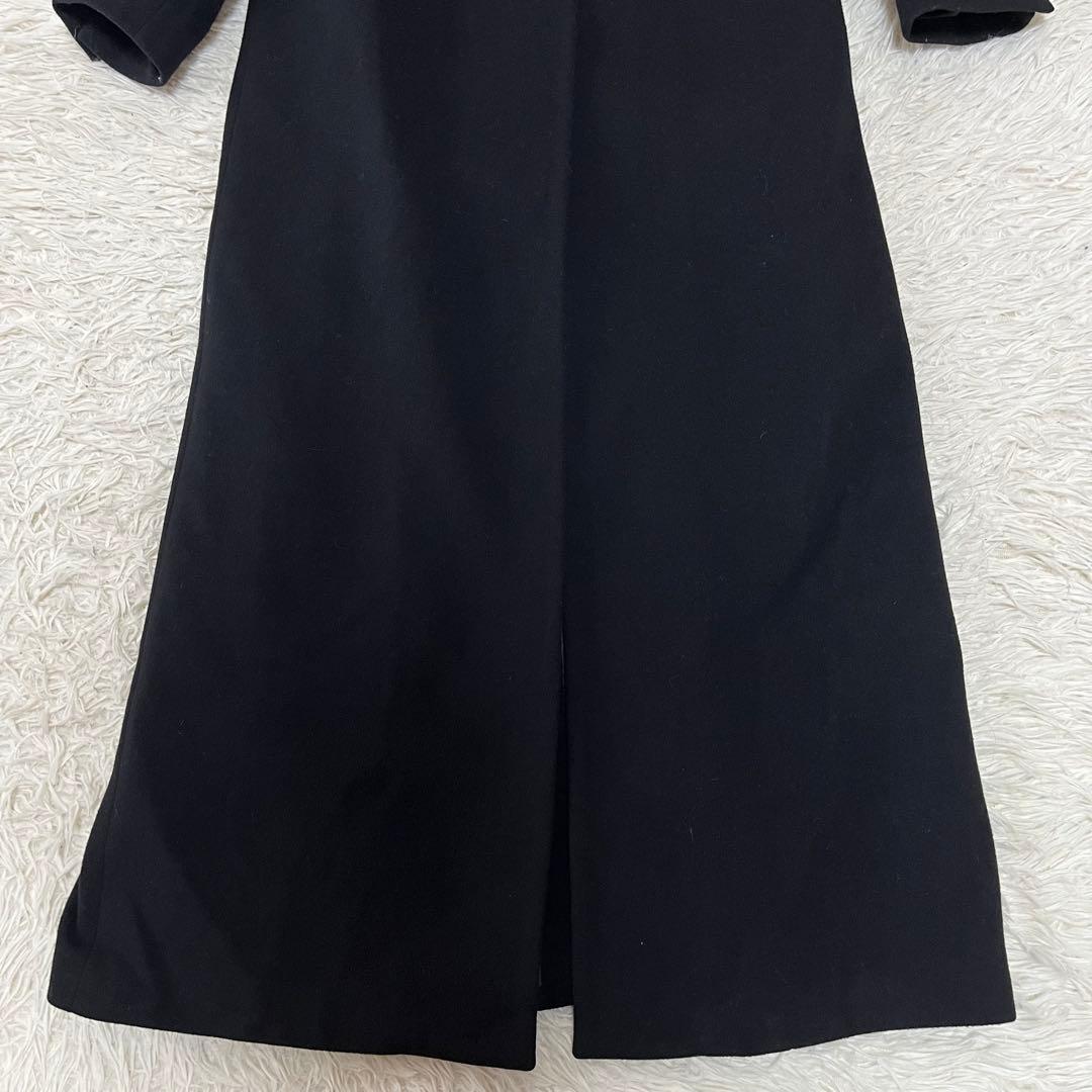 【美品】バーニーズニューヨーク　カシミヤ混　ウール　ロングチェスターコート