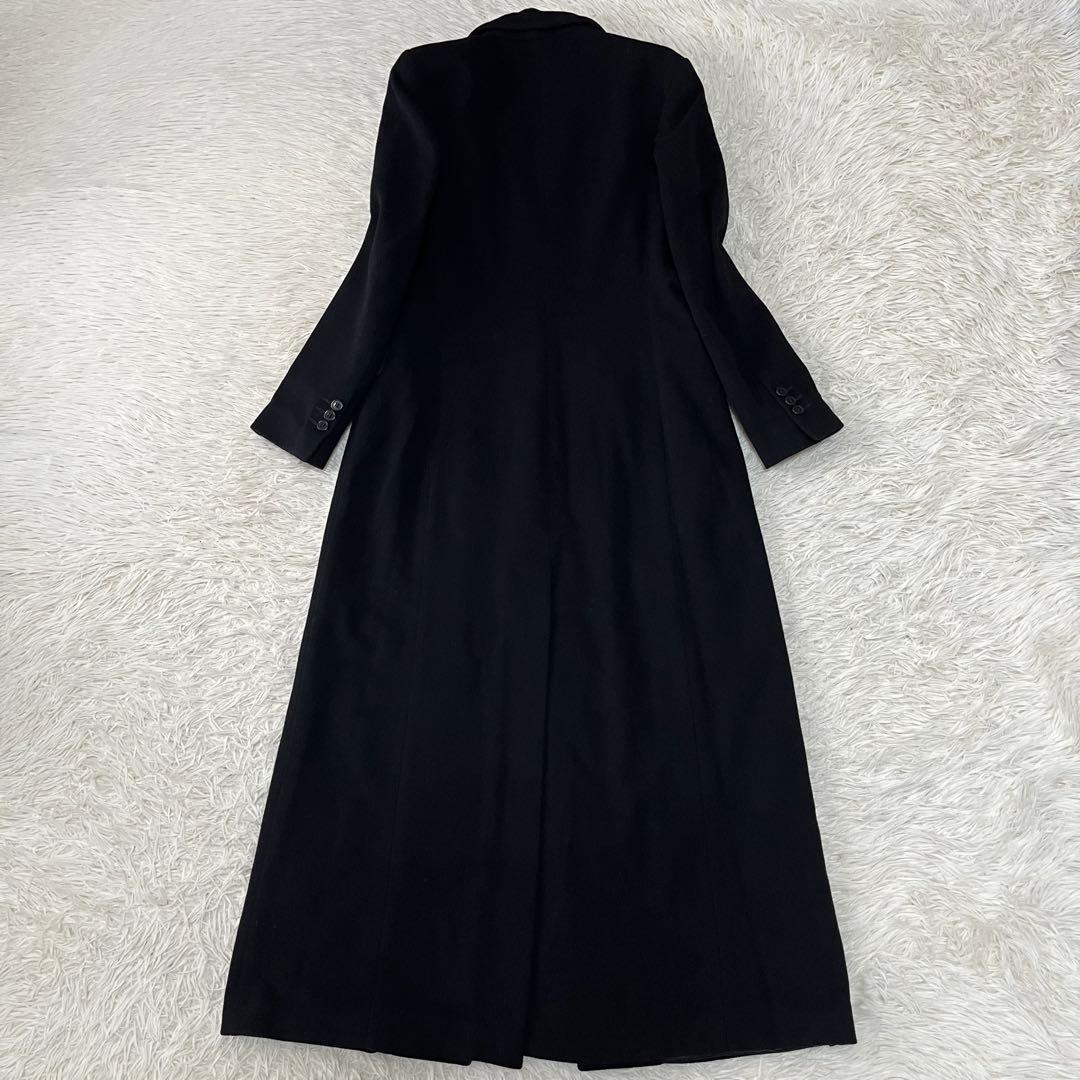 【美品】バーニーズニューヨーク　カシミヤ混　ウール　ロングチェスターコート