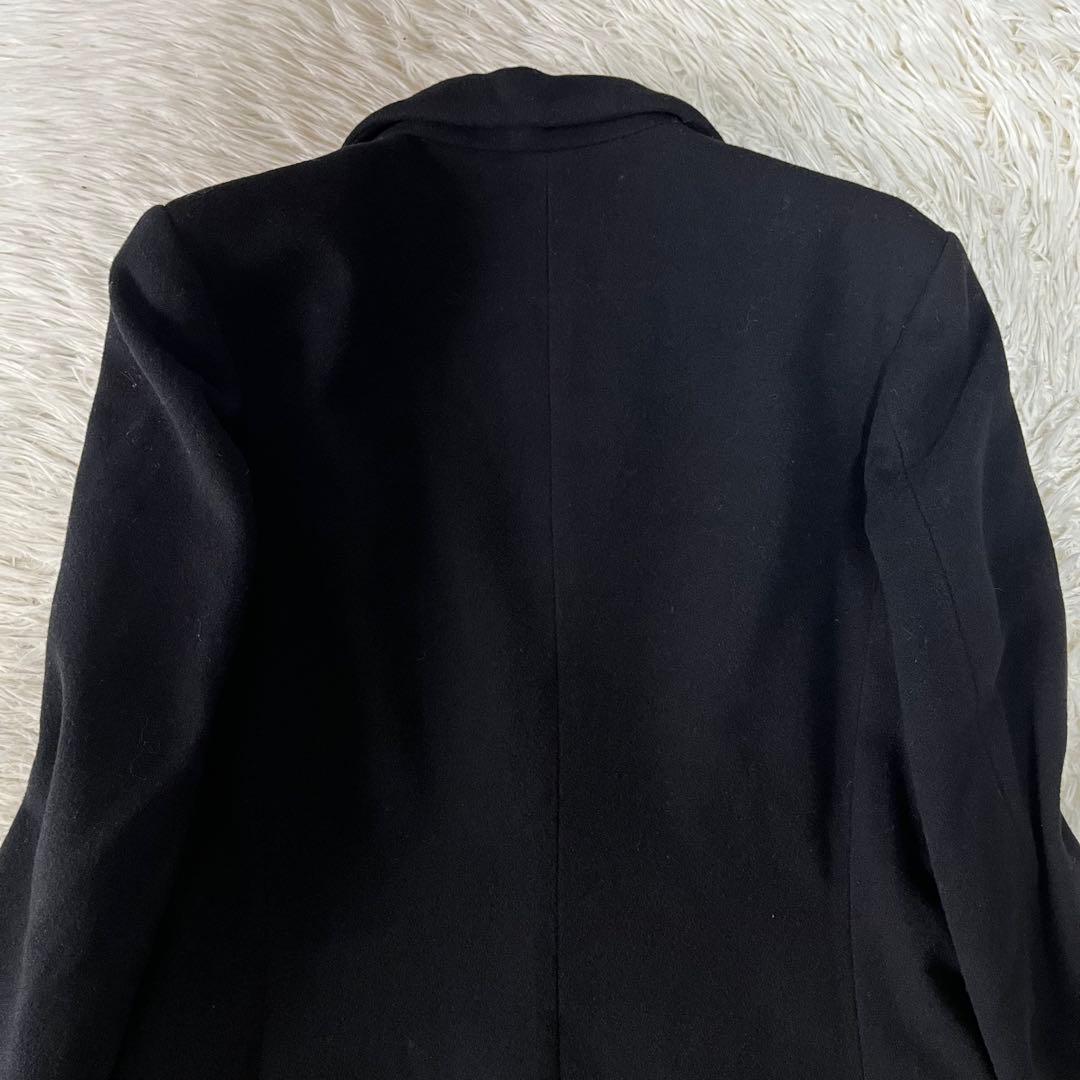【美品】バーニーズニューヨーク　カシミヤ混　ウール　ロングチェスターコート