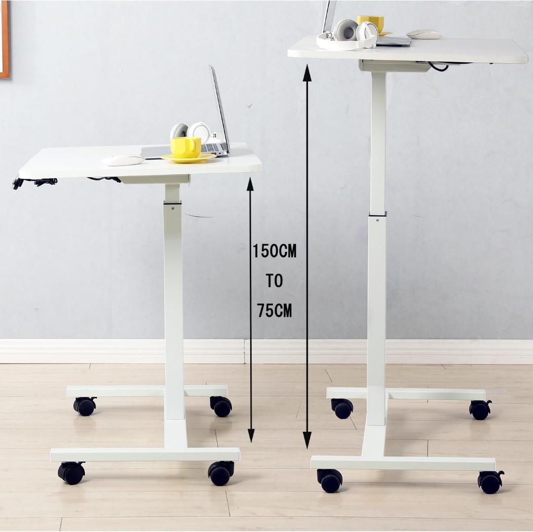 BilBil デスク 電動式 テーブル パソコンラック 電動昇降式机 ホワイト