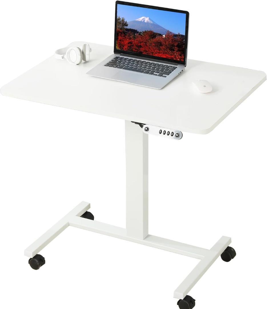 BilBil デスク 電動式 テーブル パソコンラック 電動昇降式机 ホワイト