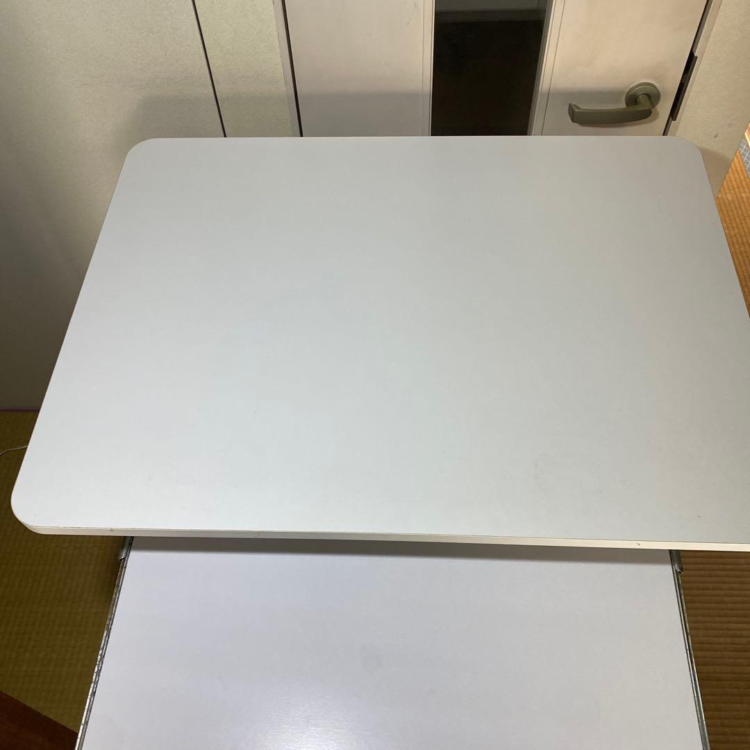 BilBil デスク 電動式 テーブル パソコンラック 電動昇降式机 ホワイト