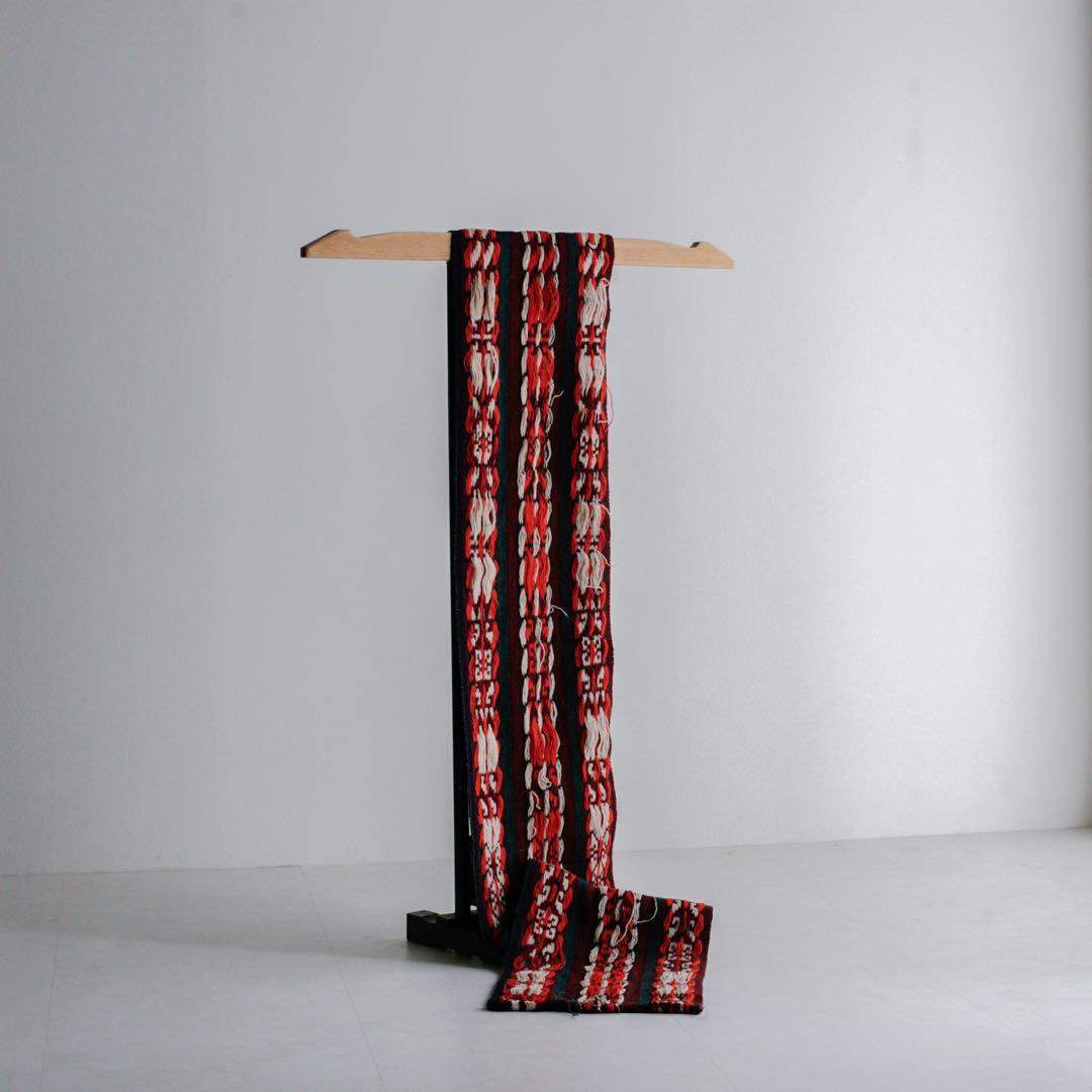 189cm×32cm キリムラグ　ランナーラグ　ネイティブ柄　アジアン　コットン