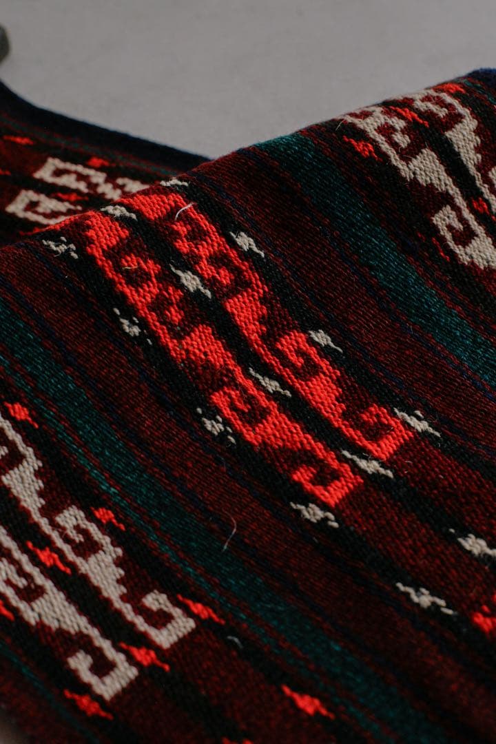 189cm×32cm キリムラグ　ランナーラグ　ネイティブ柄　アジアン　コットン