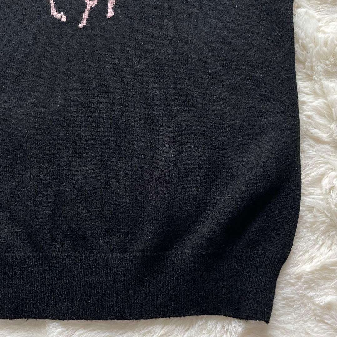 極美品✨ラルフローレン 黒タグ カシミヤ100% ビッグポニー ニット M 黒