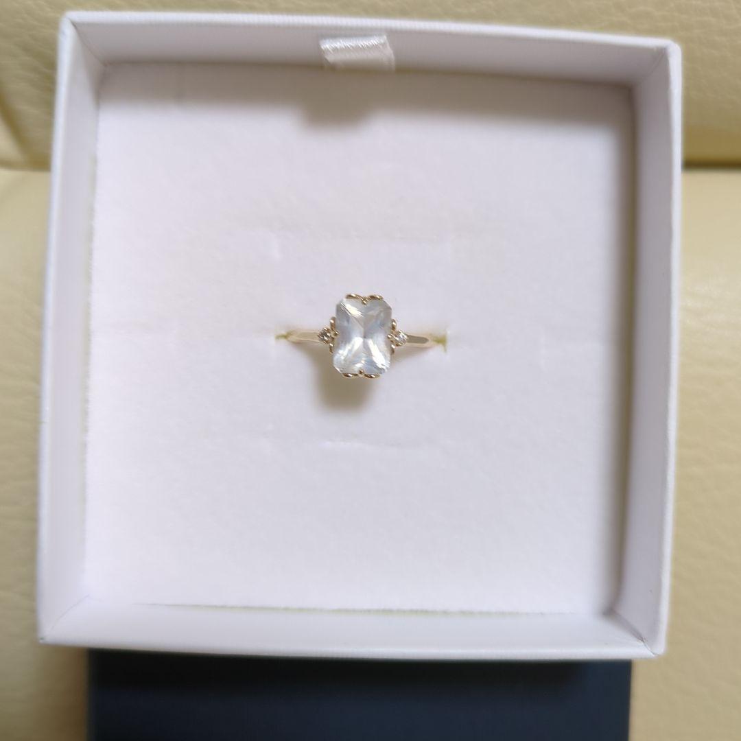 TSUTSUMI ツツミ K10 イエローゴールドグリーンアメシスト指輪 11号