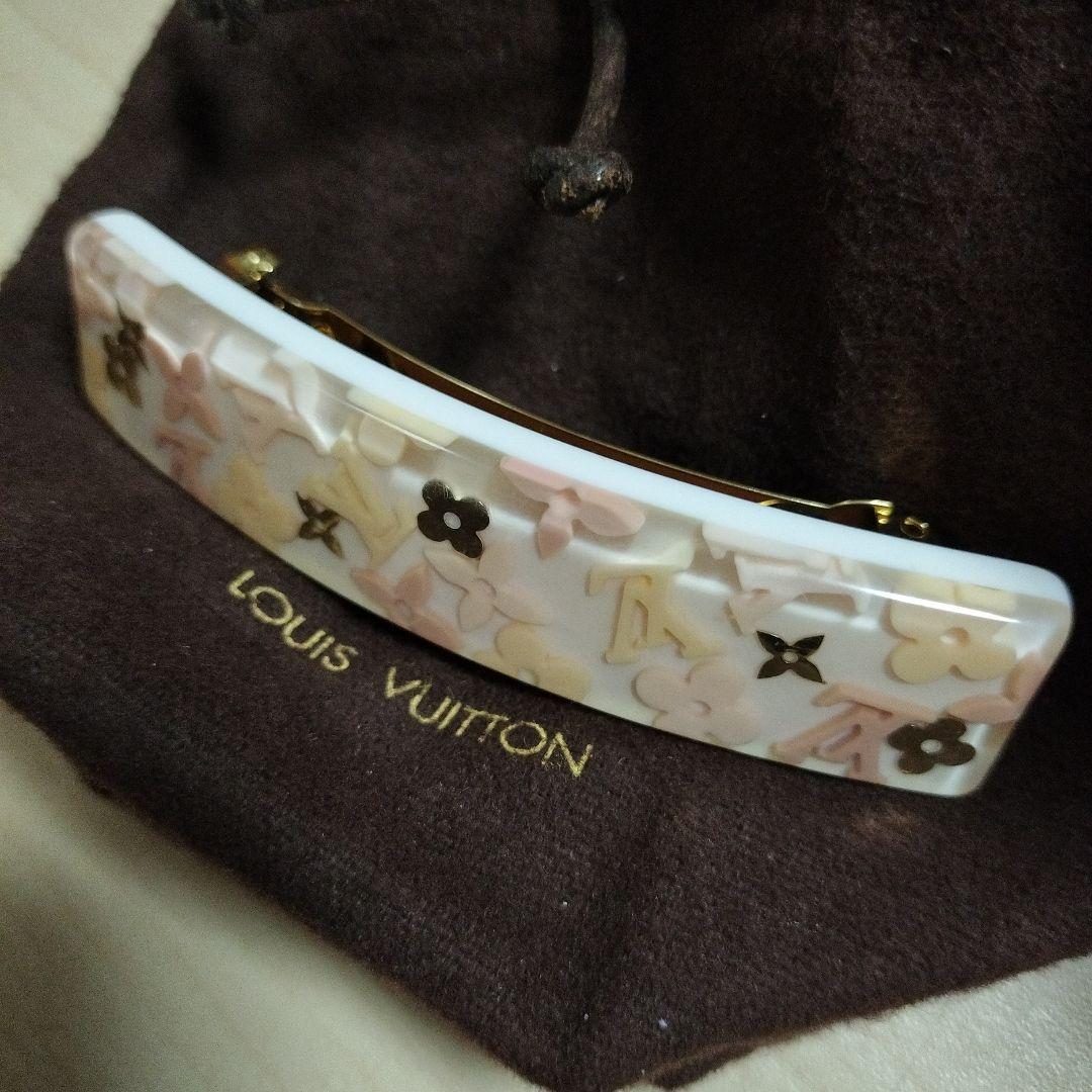 ルイヴィトン バレッタ 　ピンク 　モノグラム美品