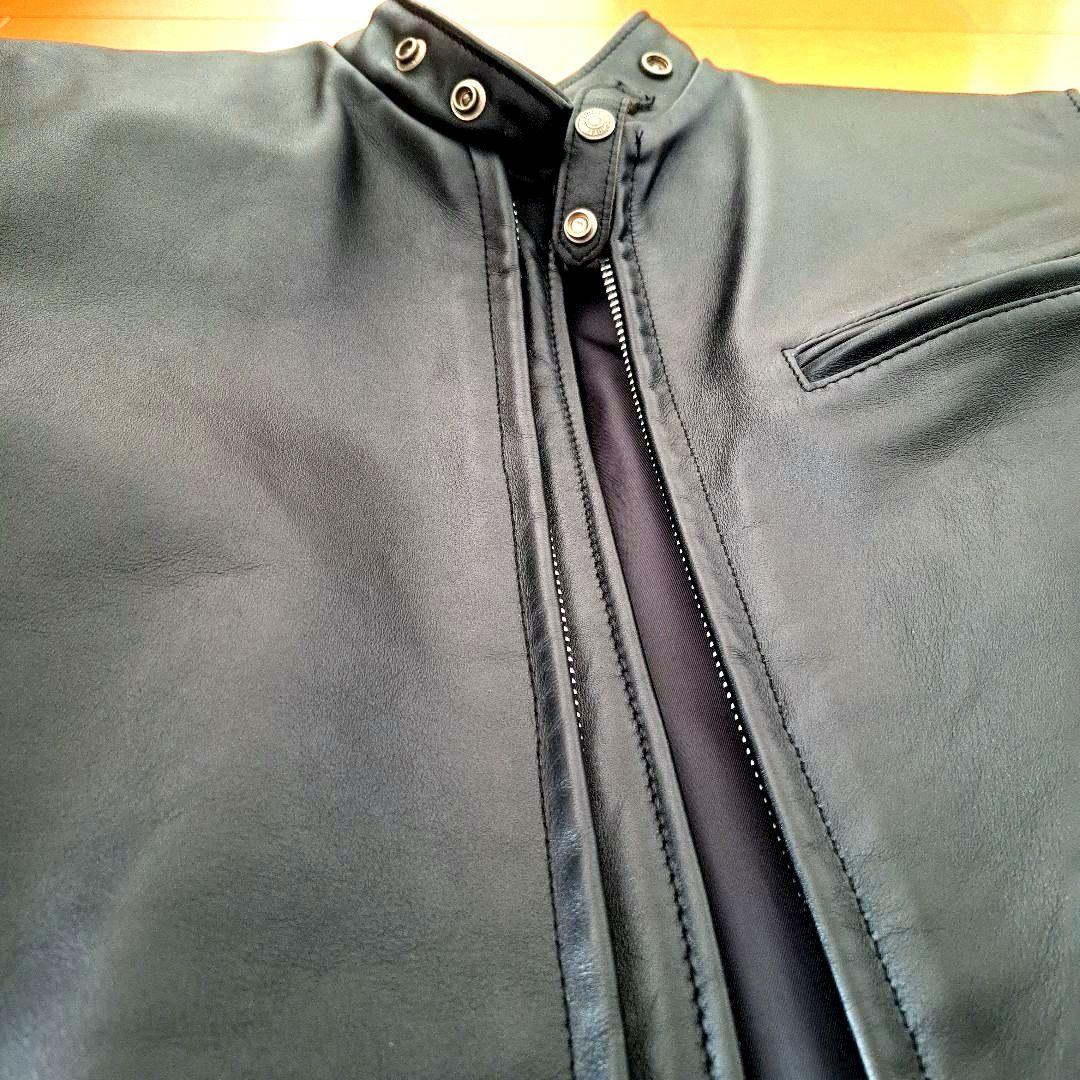 ほぼ未使用　SCHOTT　641　ショット シングル　極厚革です　38　USA製