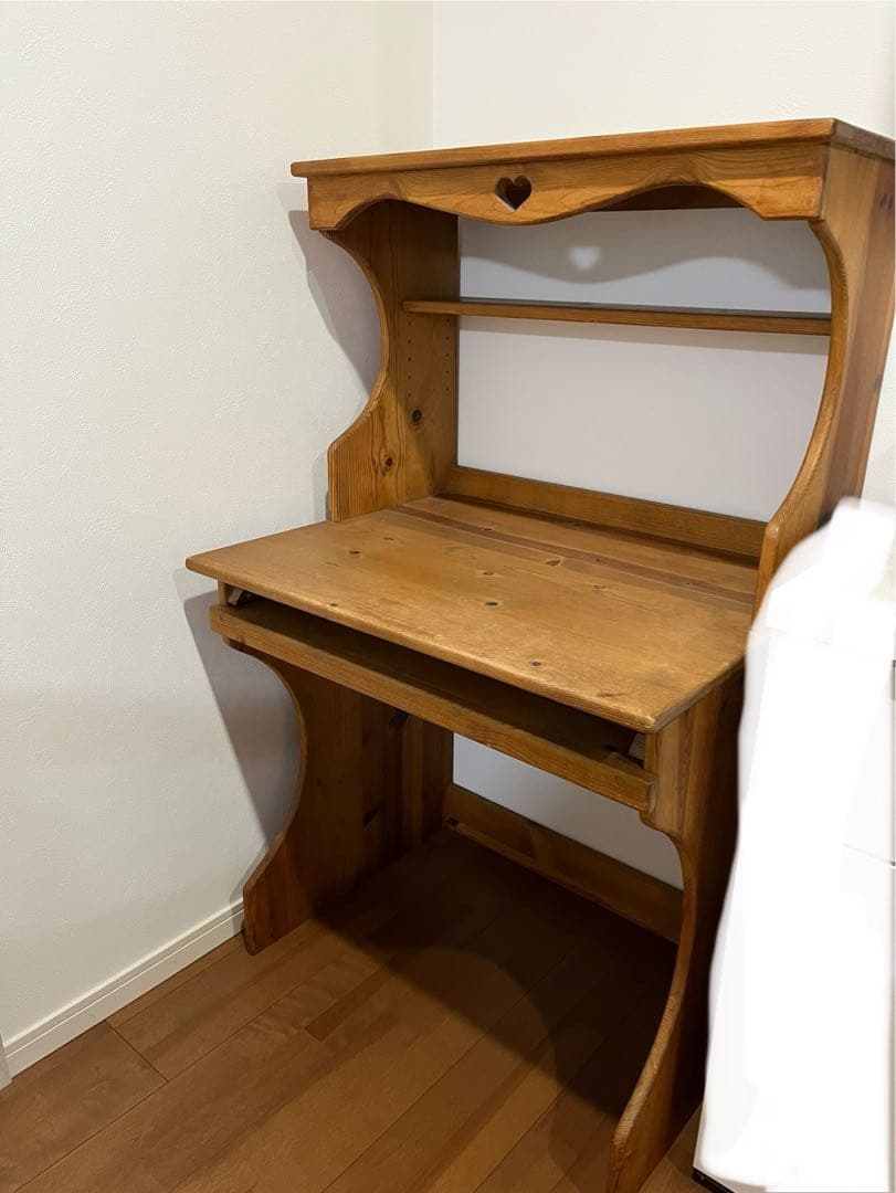 カントリー机　パソコンラック