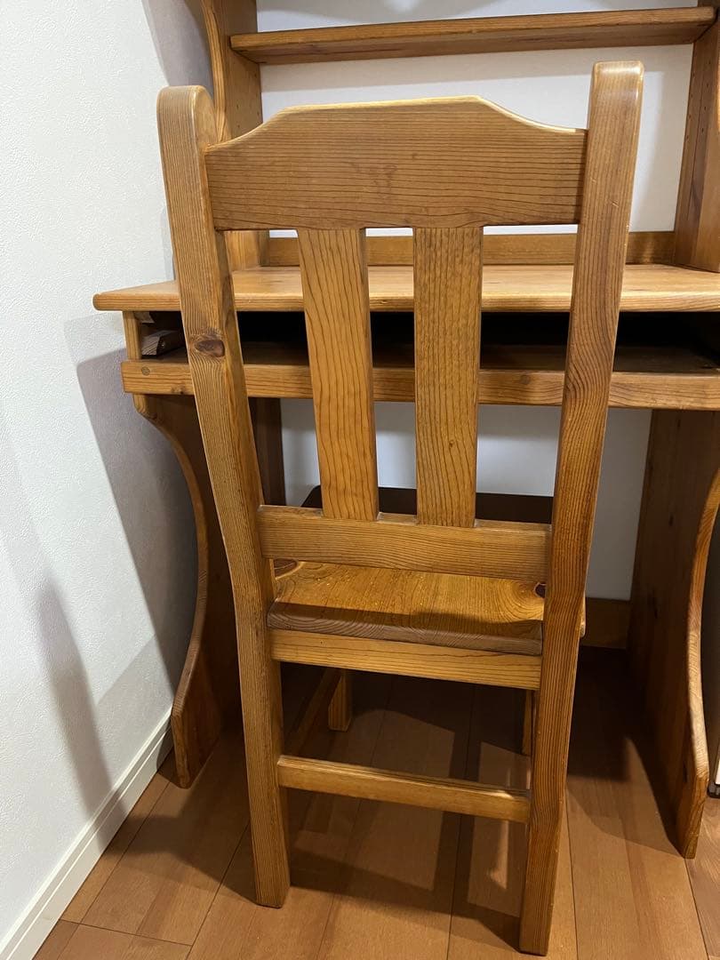 カントリー机　パソコンラック