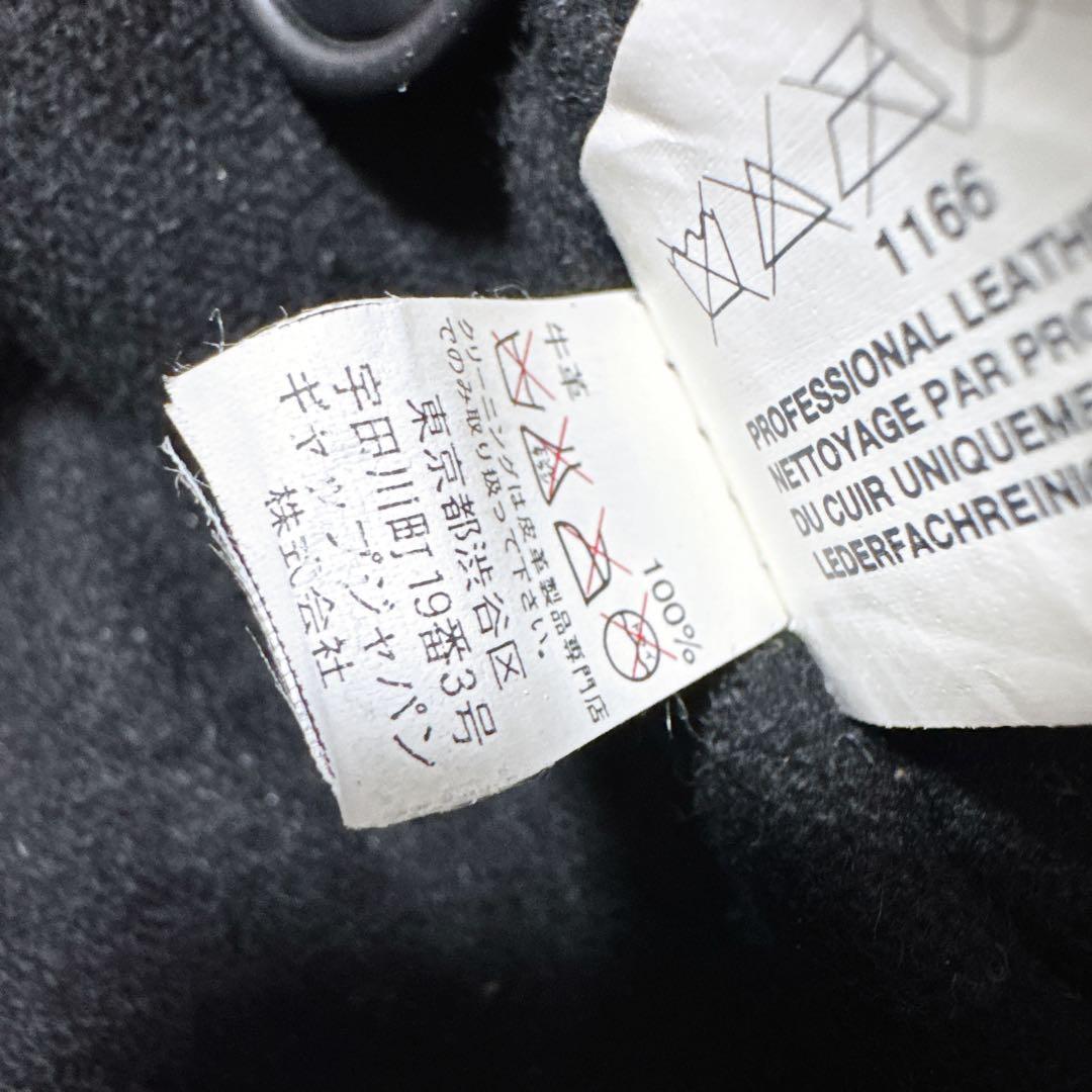 《オススメ》OLD GAP レザーカーコート 黒 牛革カウレザー M相当