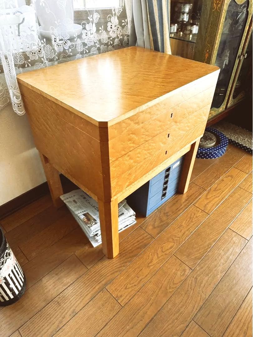 Gourmet-Silber カトラリー収納 サイドテーブル&銀食器セット