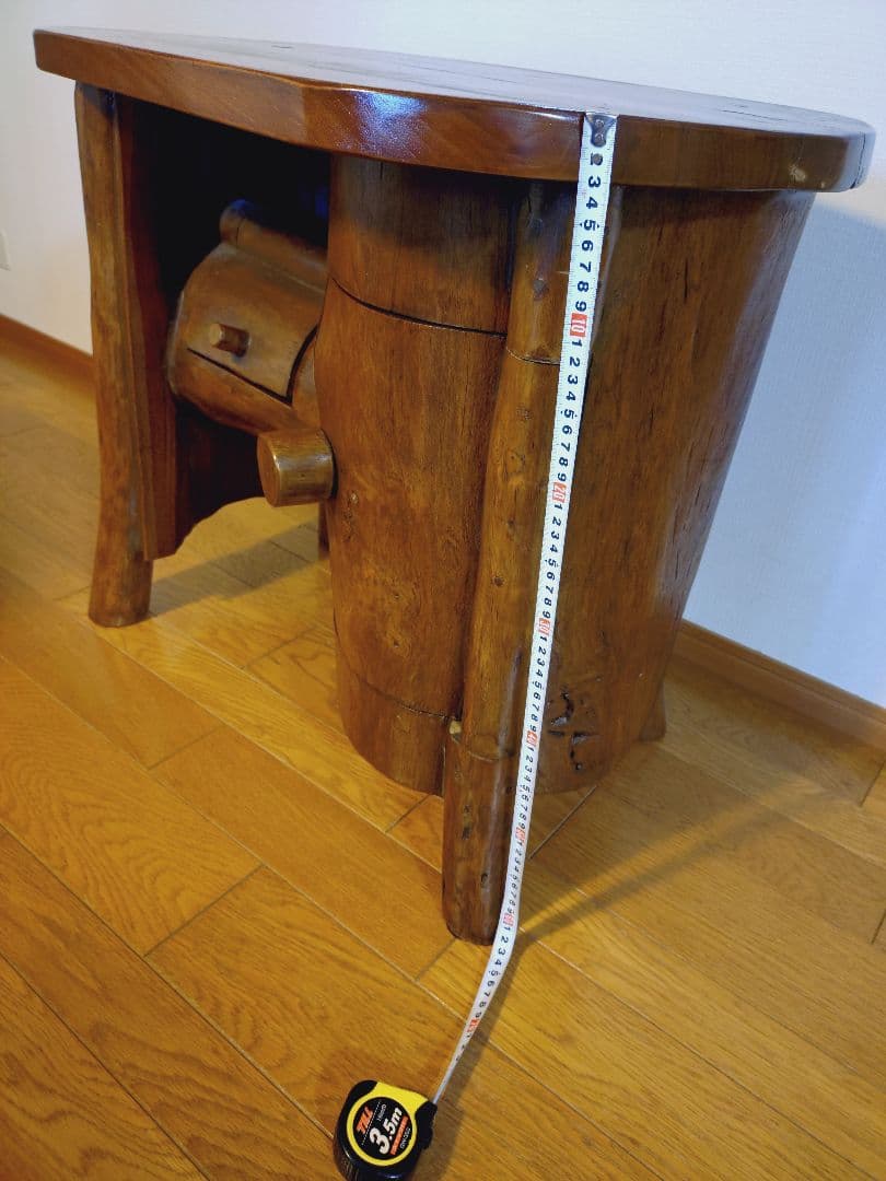 天然木 無垢の置き台、花台、プリンター台として最適。