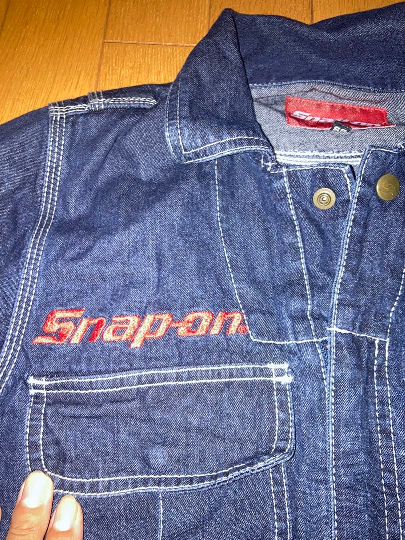 Snap-on ダークデニム ツナギ