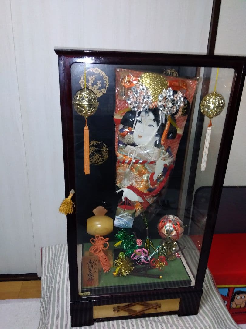 羽子板 硝子ケース入り