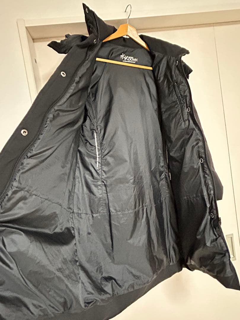 デサント水沢ダウン（レディース:XL）ブラック　ファーつき