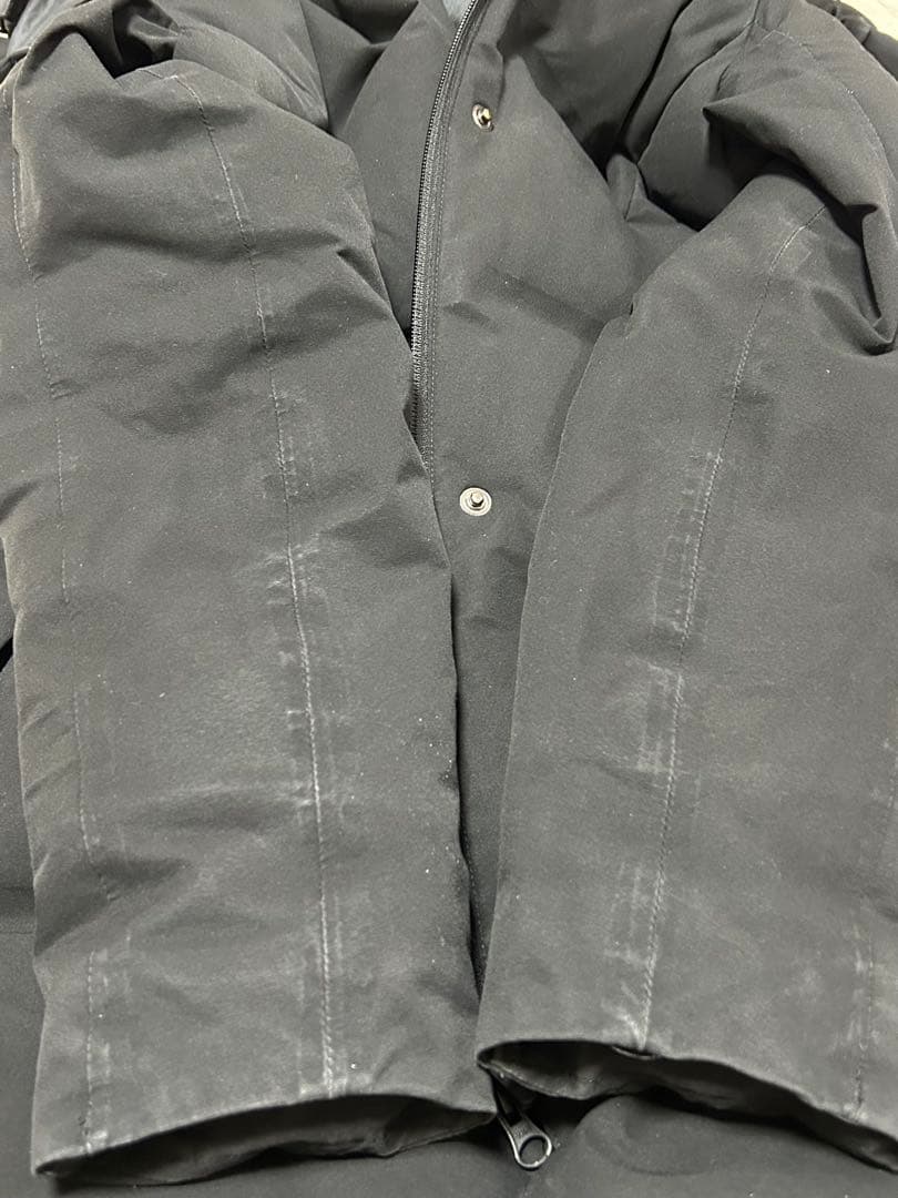 デサント水沢ダウン（レディース:XL）ブラック　ファーつき