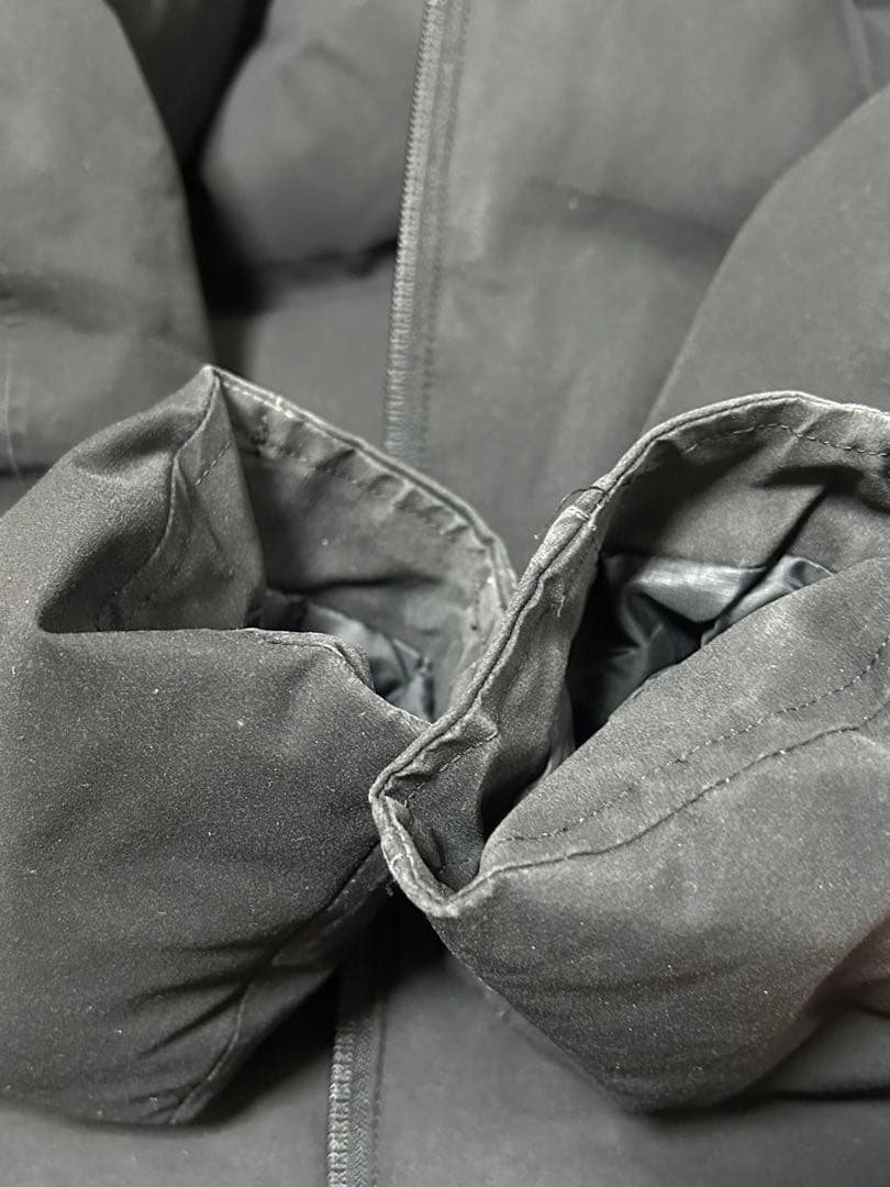 デサント水沢ダウン（レディース:XL）ブラック　ファーつき