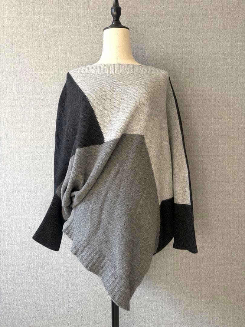 LORO PIANA ロロピアーナ NIKI.T アシンメトリー配色ニットM〜L