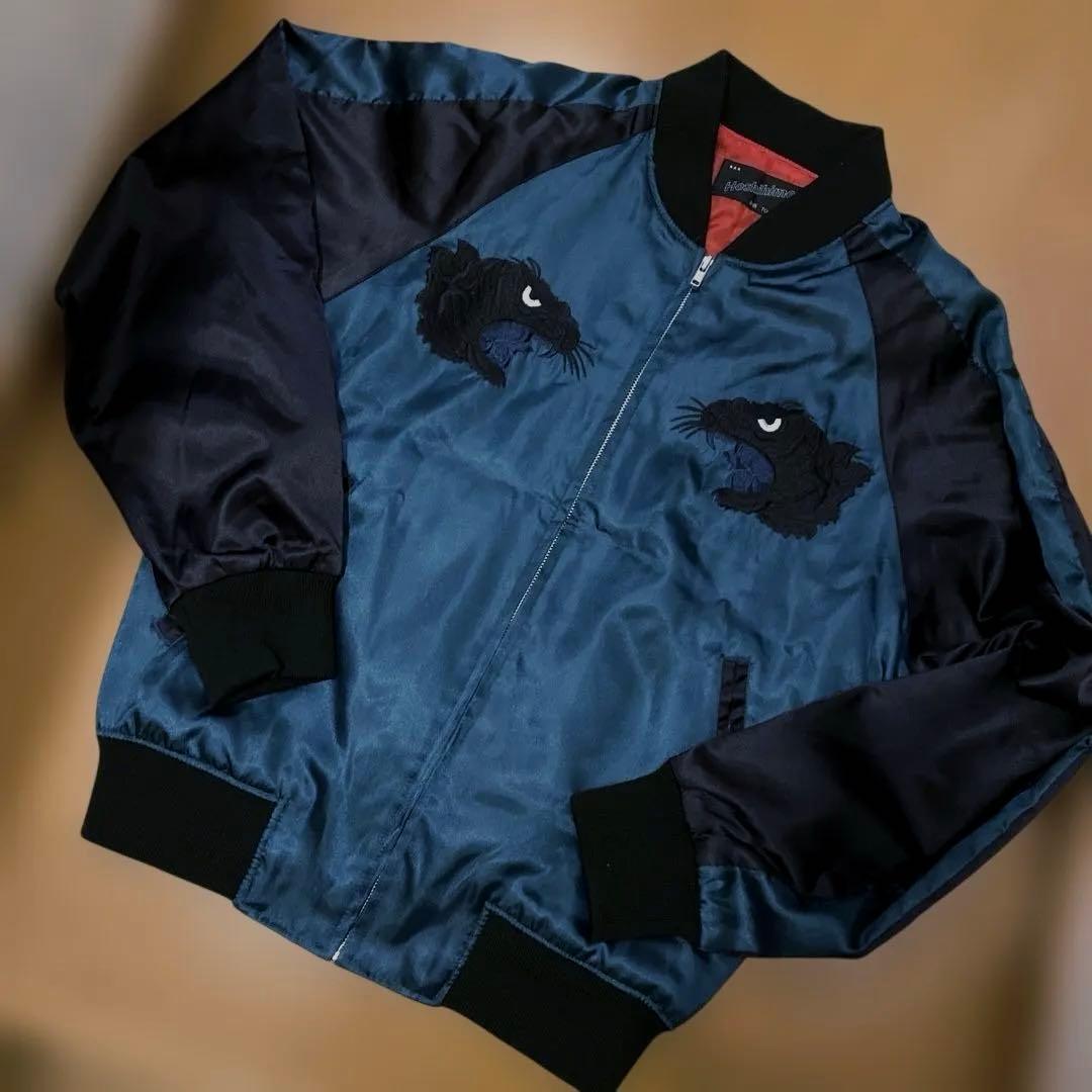 hoshi hime スカジャン　ダブルトーンブラック　タイガー