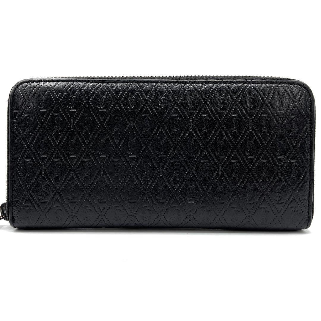 【完売品・未使用級】サンローラン 長財布 ル・モノグラム ラウンド YSL 総柄