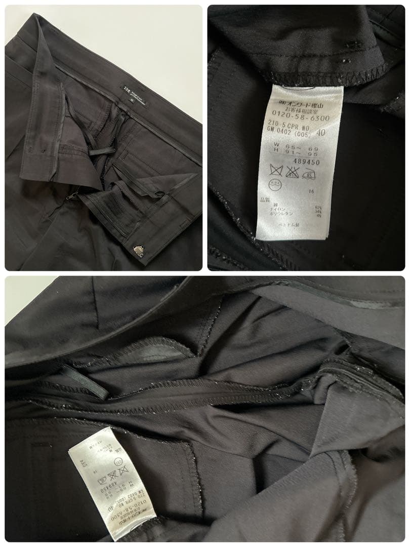 良品♡23区　テーラードジャケット　パンツスーツ　背抜き　黒　40