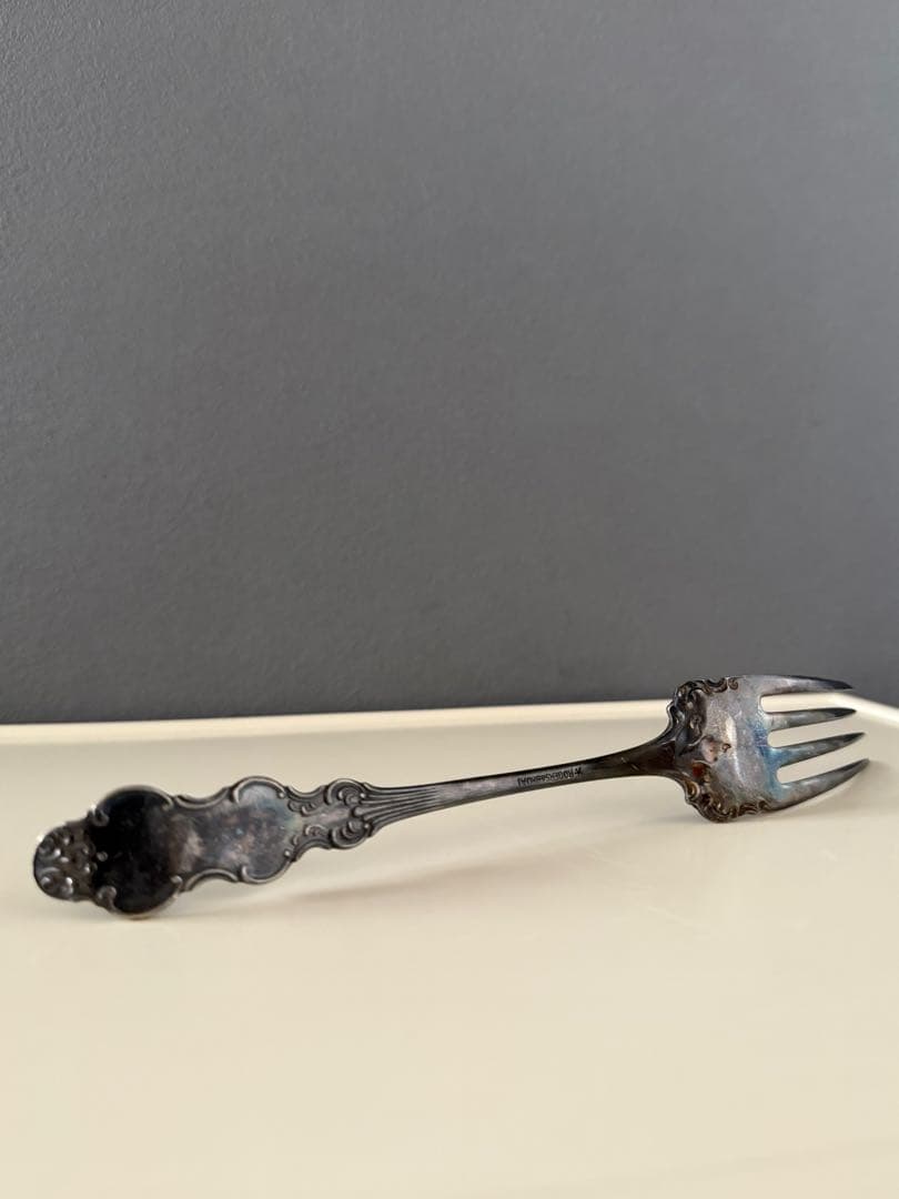 アンティーク ビンテージ フランス ヨーロッパ 銀食器 シルバーフォーク 希少