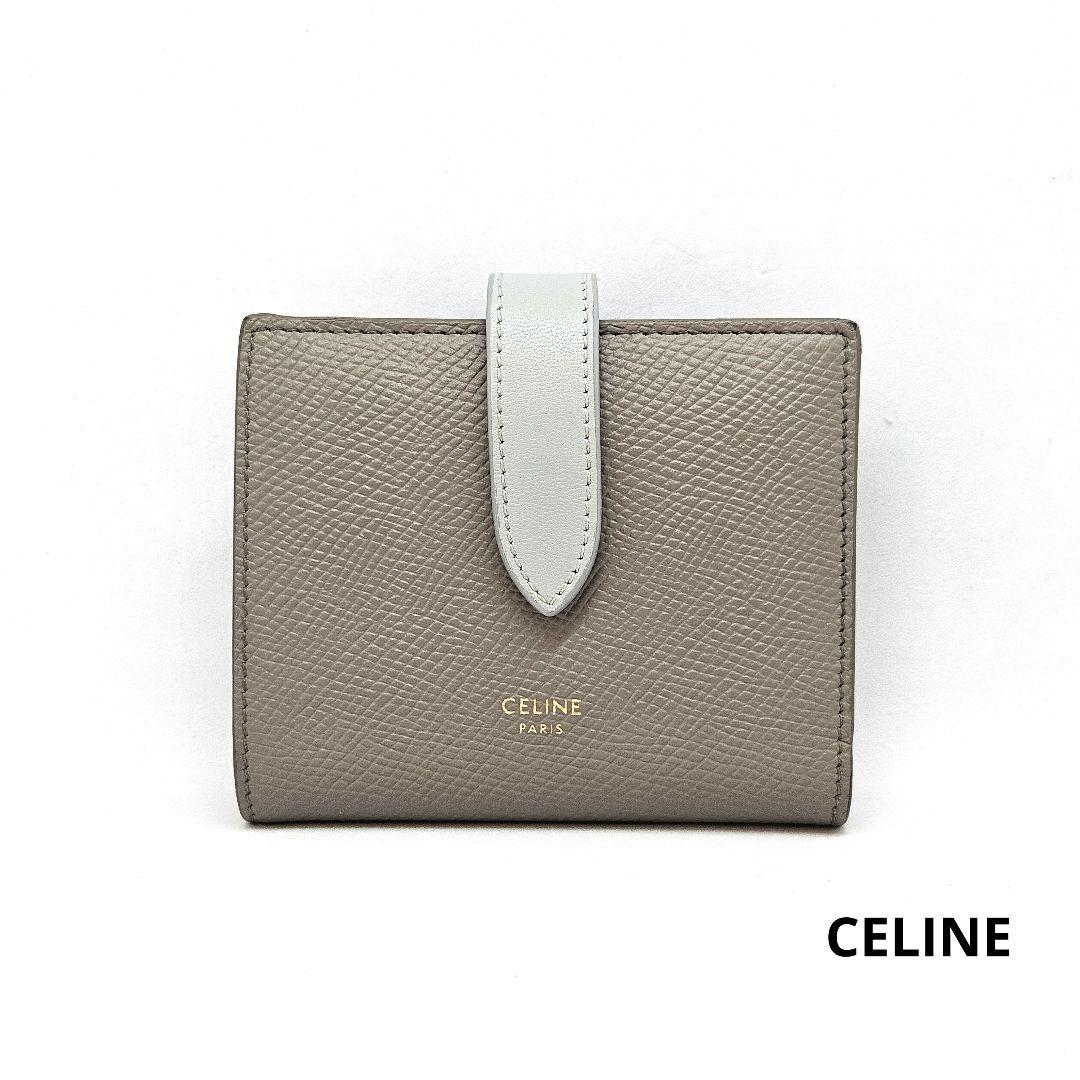 CELINE バイカラー STRAP WALLE スモール