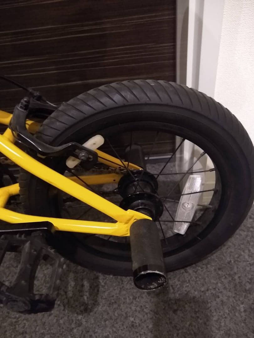 【かつりん】幼児用BMX自転車 イエロー