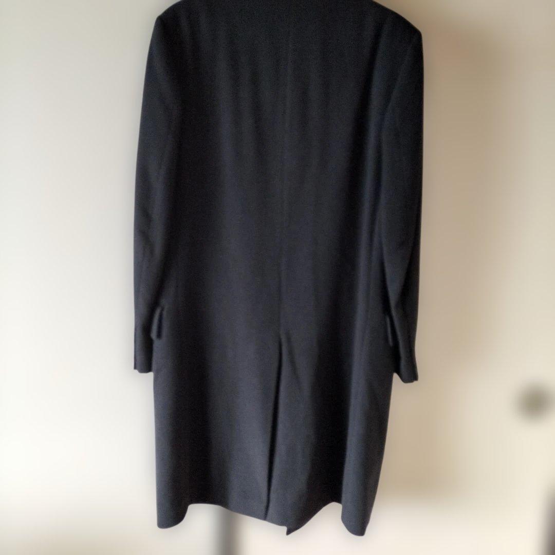 DRIES VAN NOTEN ウール ステンカラーコート 黒