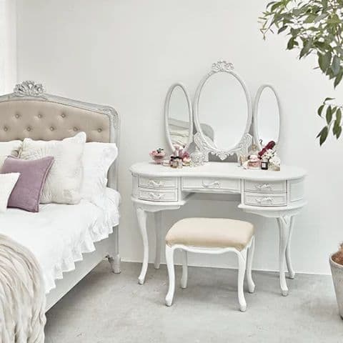 要問い合せ♥️美しいフレンチシャビー♥️ヨーロピアン　ドレッサー　鏡台　ミラー