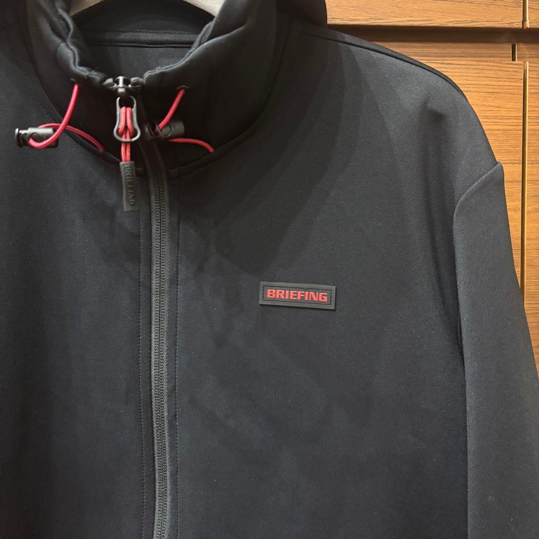 BRIEFING GOLF 3Dロゴパーカー　ブラックメンズM
