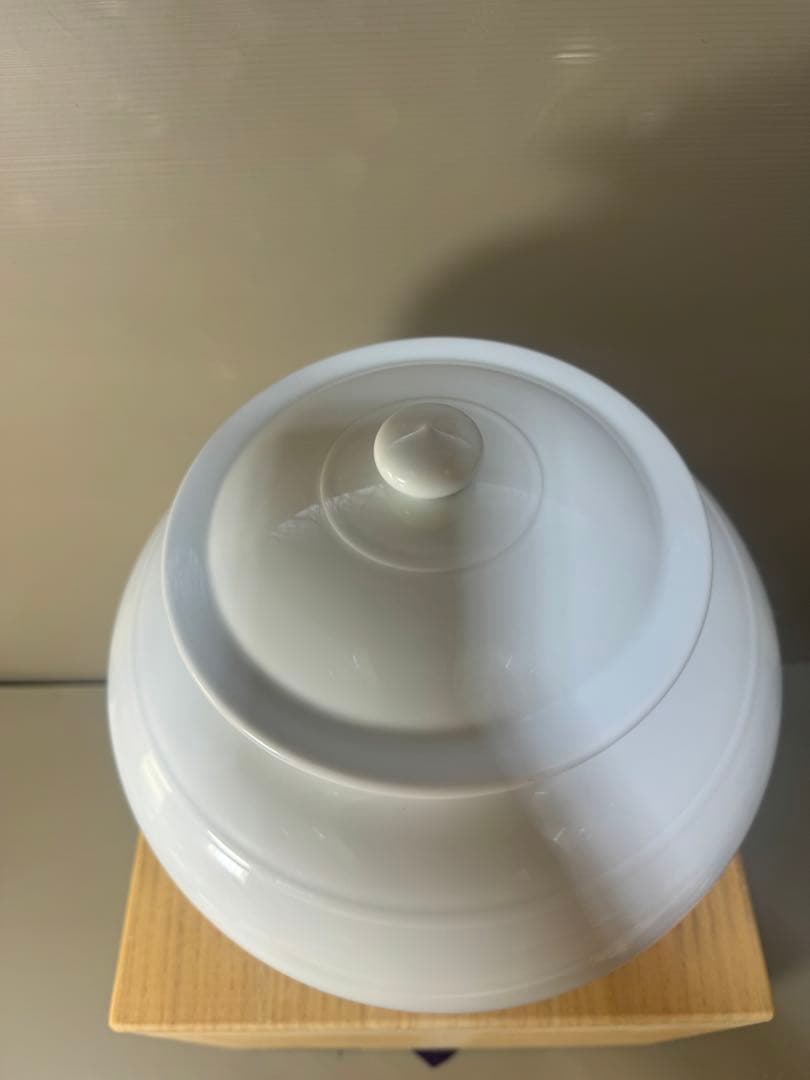 2348 清六窯　高麗庵　中村清六　白磁　壷　蓋物　未使用