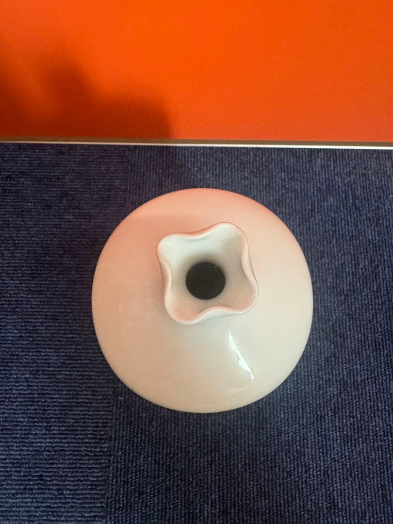 1751 中村清六　白磁　花瓶