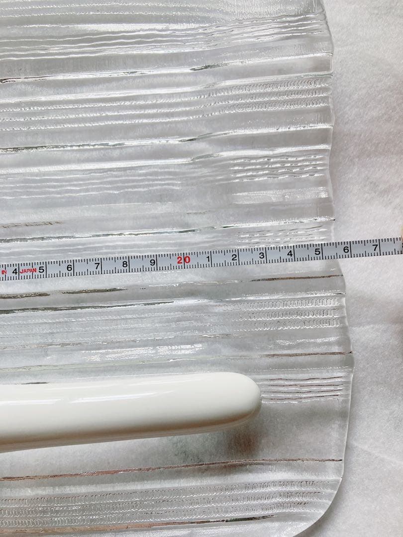 【未使用】ガラスプレート 大皿 ビレロイ&ボッホのレンゲ 4セット