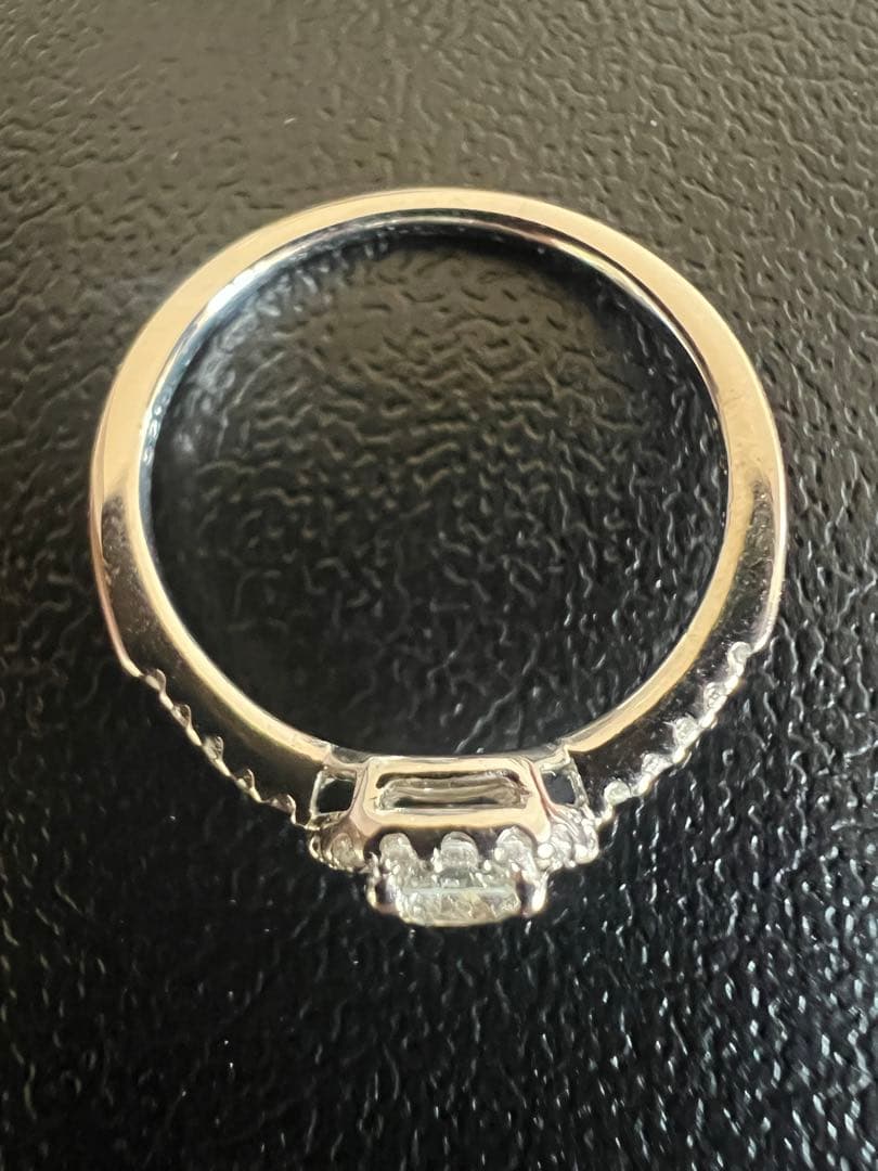 PT900 天然ダイヤモンド計0.609ct リング　12号