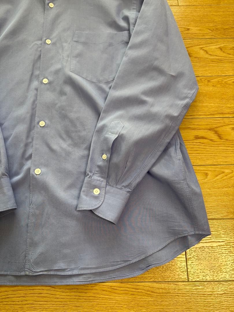 COMOLI コモリシャツ サイズ1 サックスカラー ブルー