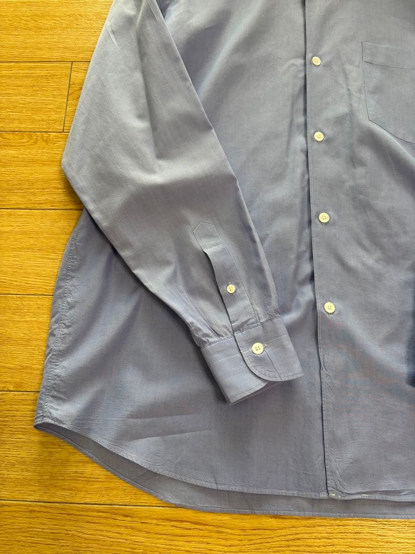 COMOLI コモリシャツ サイズ1 サックスカラー ブルー