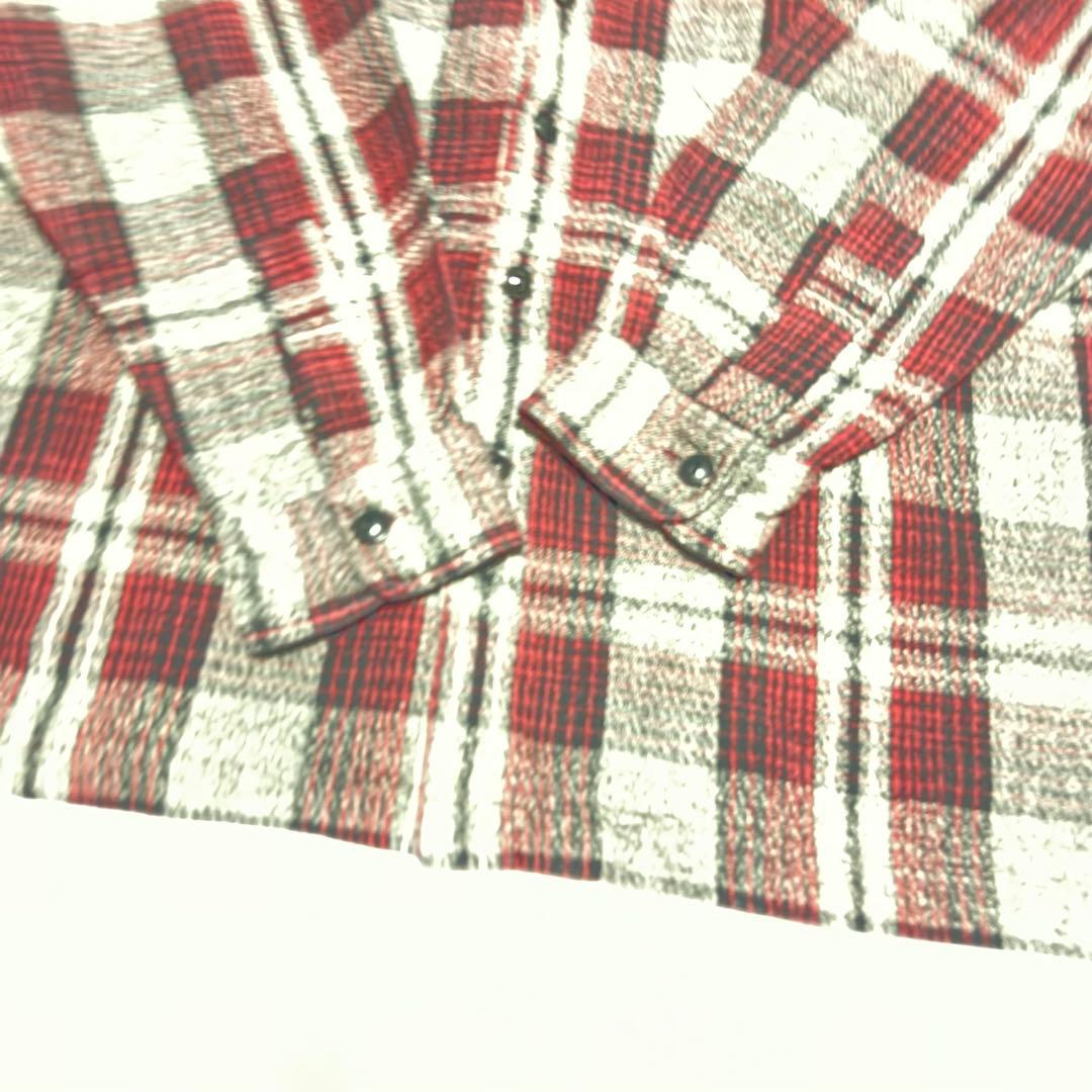 ぱ*ち様 90s L RRL 三ツ星　シャドーチェック　コットン シャツ