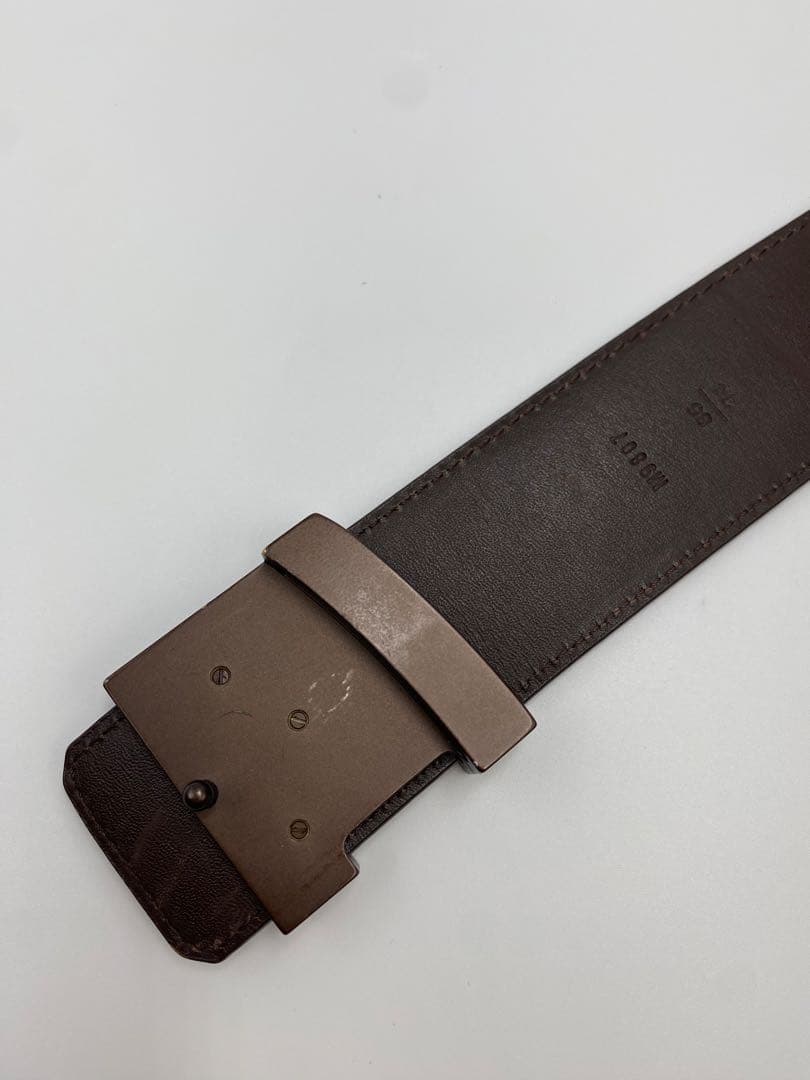 美品‼️ルイヴィトン LOUIS VUITTON ベルト ブラウン　茶　ダミエ