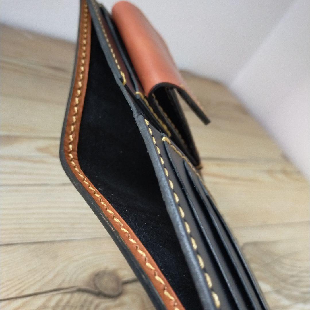 本革 財布 レザー ヌメ革 ハンドメイド 初売り