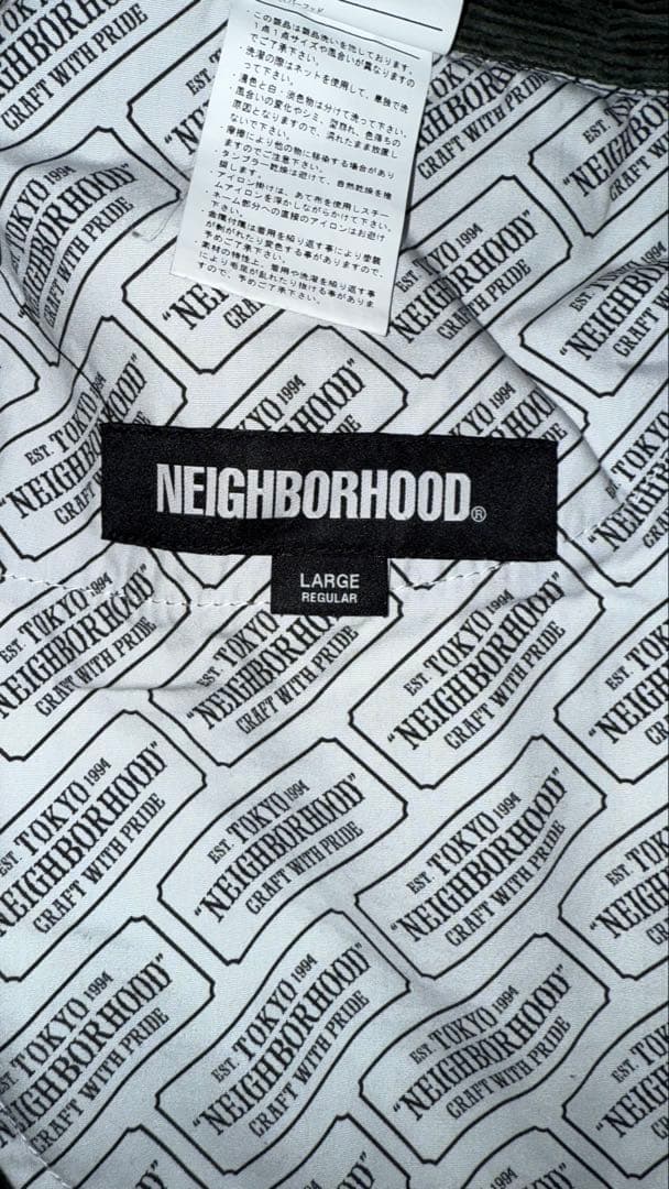 NEIGHBORHOOD グリーンパンツ　Lサイズ　222SPNH-PTM03