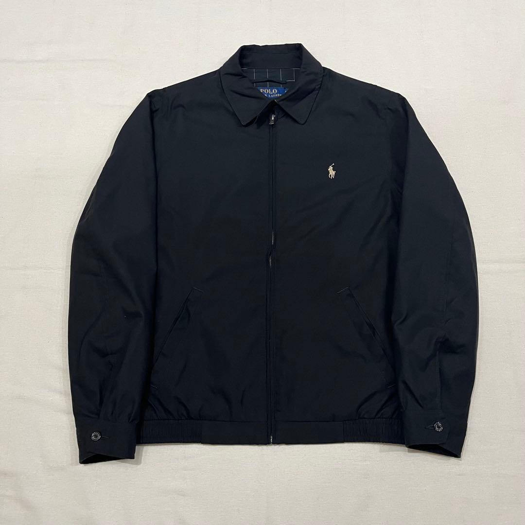 美品 黒 ラルフローレン スウィングトップ ジャケット
