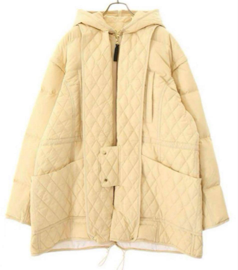 すすす ジュンミカミ　ワイルドシングス　ダウンジャケット　クリーム