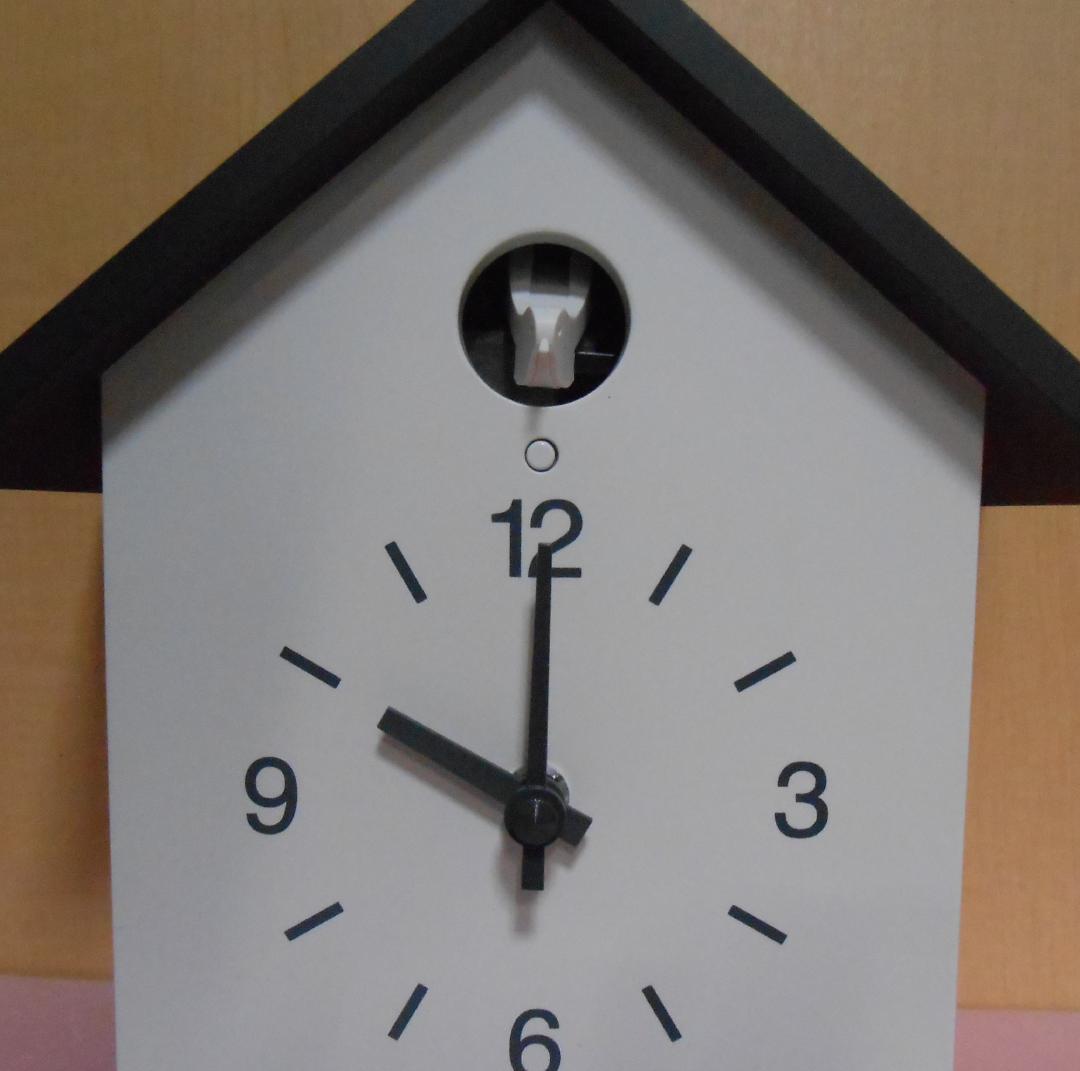 無印良品　鳩時計 大 限定色ダークブラウン－５