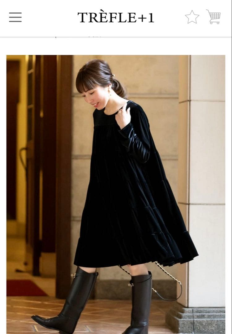 ベロアフェアリーワンピースtrefle Fサイズ