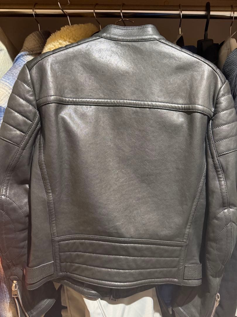 TOMFORDアイコンバイカー　セミダブルライダースジャケット