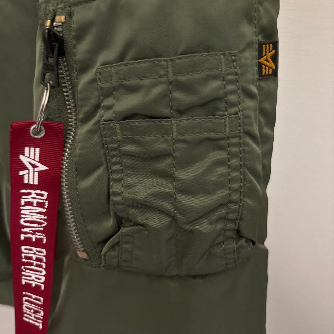 【美品】ALPHA アルファ　MA-1フライトジャケット ブルゾン