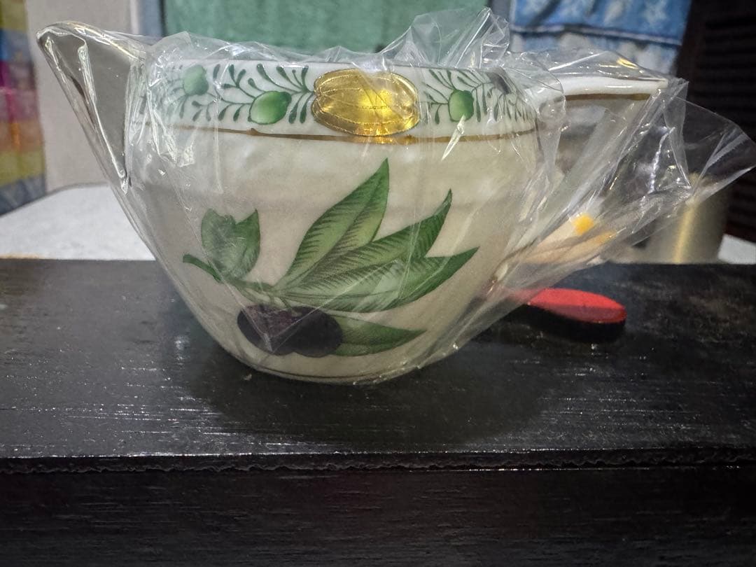 ヘレンド　ハーブ　お皿とクリーマーとオープンシュガーのセット　美品